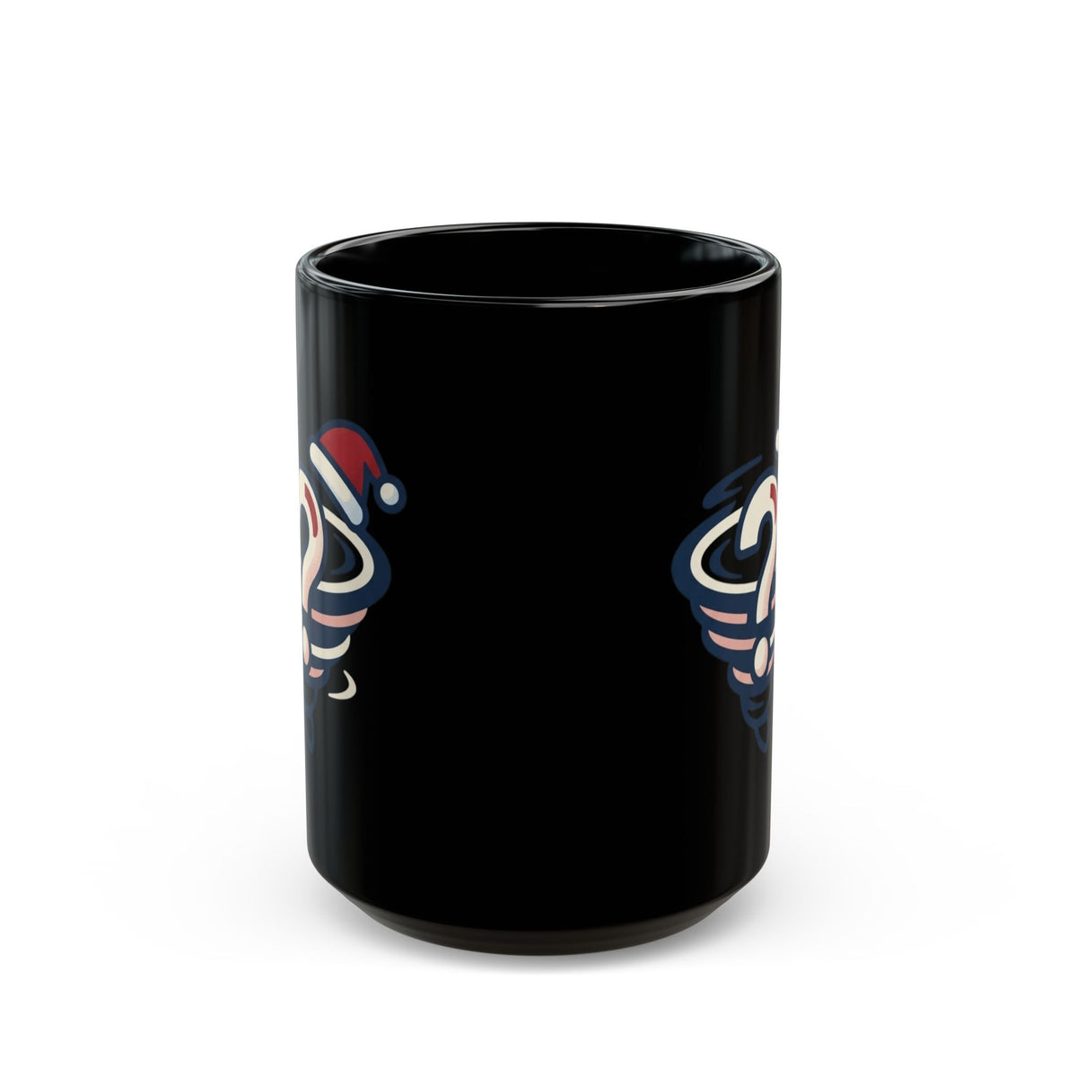 "Mystery On 34th Street" Black Ceramic Mug — Graphic