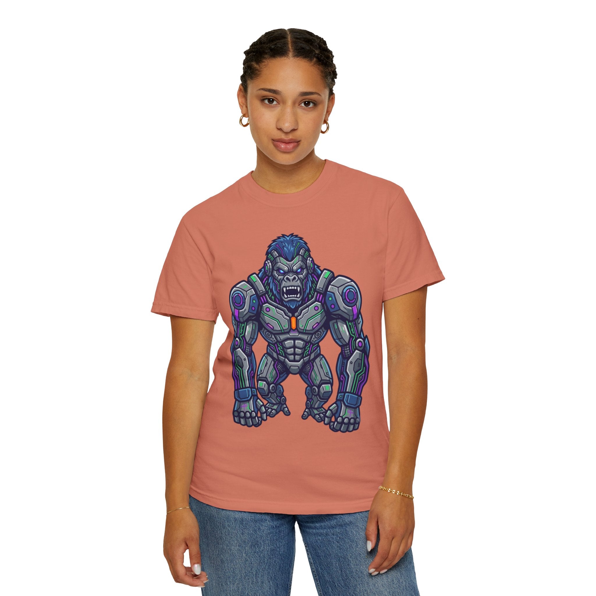 "Cyber Gorilla" Unisex Garment-Dyed Tee