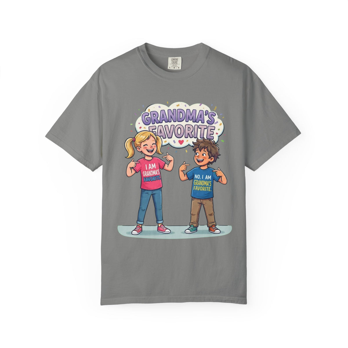 Color: Granite | Grandma's Favorite Unisex Garment-Dyed Tee