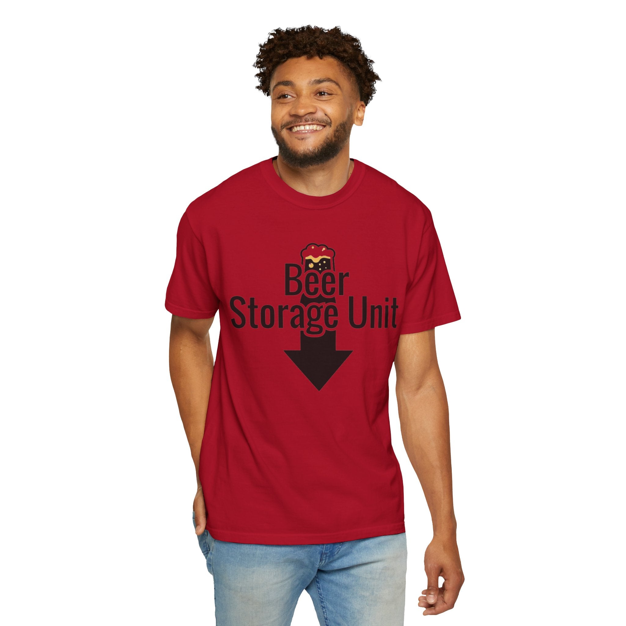"Beer Storage Unit 2" Unisex Garment-Dyed T-shirt