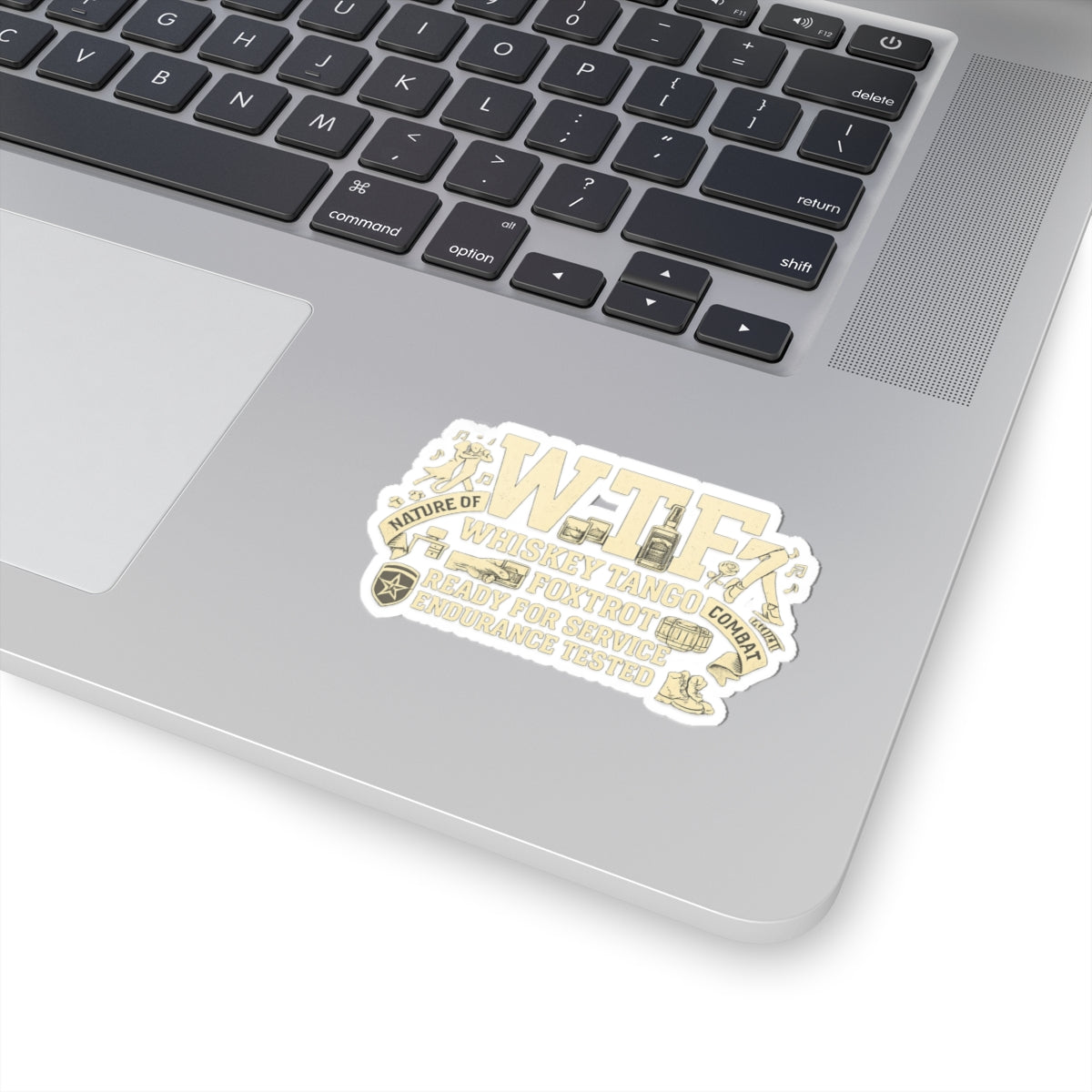 WTF Nature of Combat | Kiss-Cut Sticker — AttitudeShirts