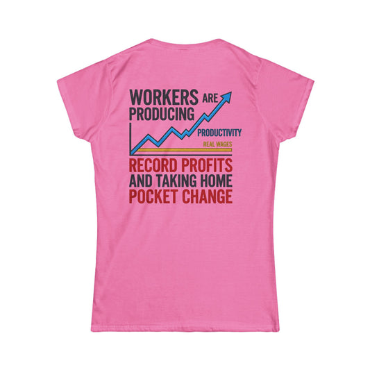 Color: Azalea | Protest Series - Share The Value Women's Tee