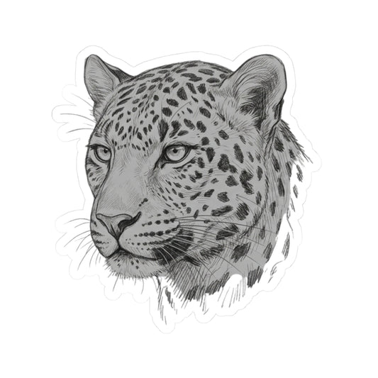"Pencil Sketch Art Leopard" Sticker