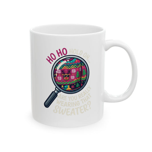 "Ugly Sweater" White Ceramic Mug