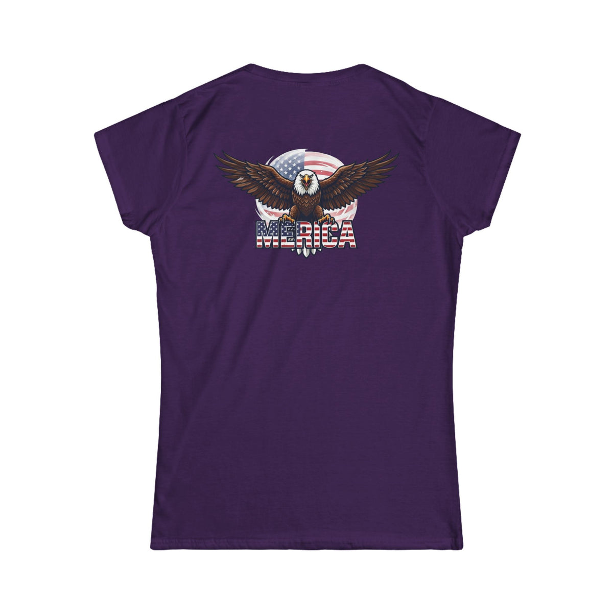 Color: Purple | Merica Women's Tee