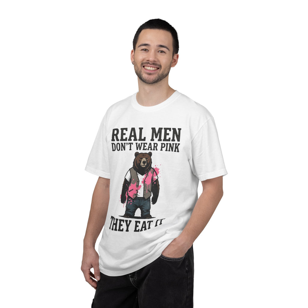 "Real Men Eat Pink" Unisex Garment-Dyed Tee