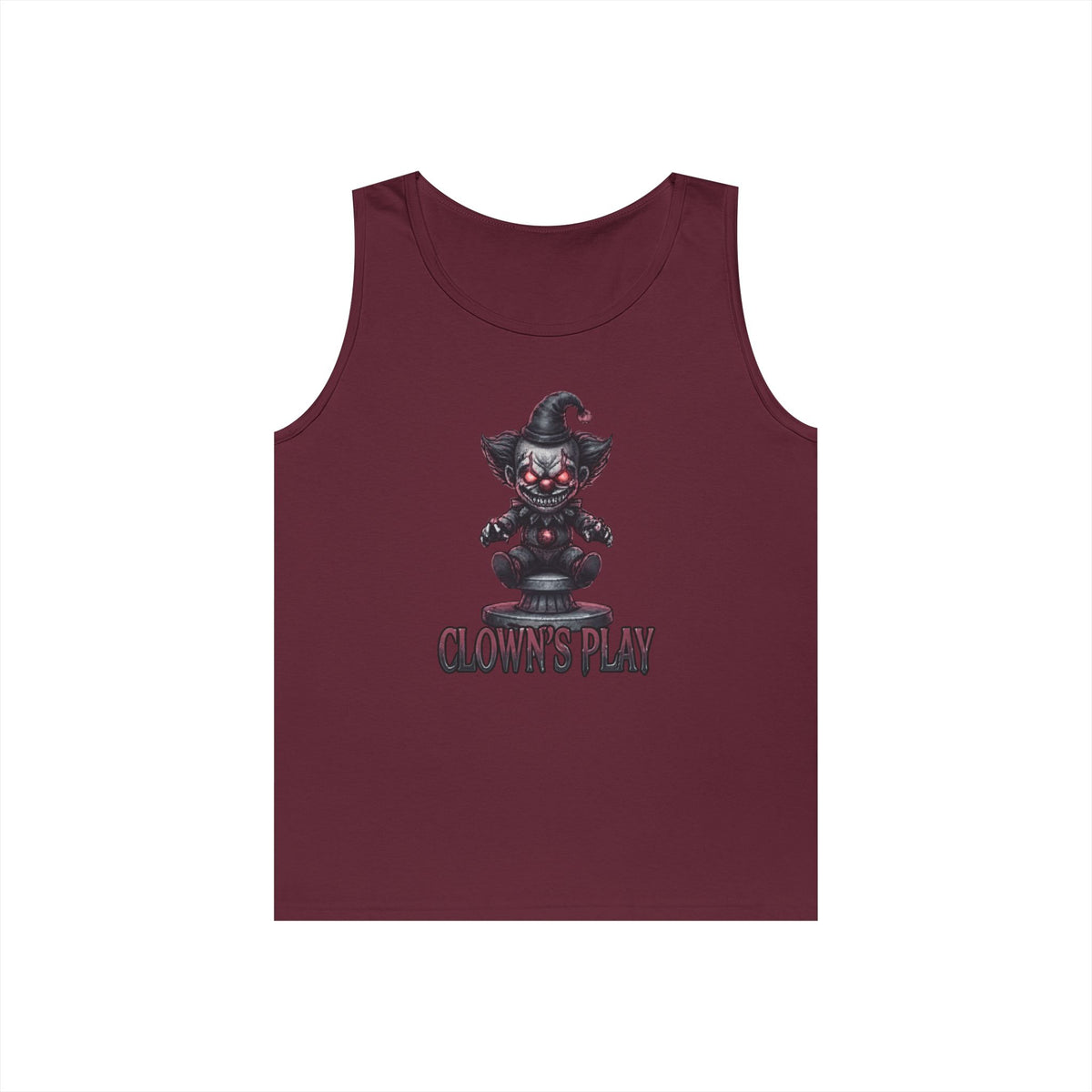 Color: Maroon | Clown Play Tank Top