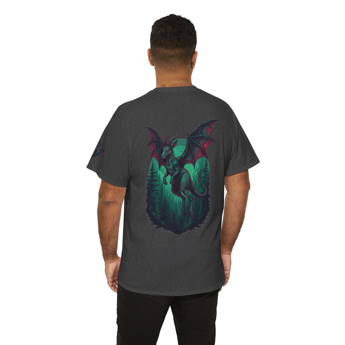 Color: Dark Heather | The Jersey Devil (New Jersey, USA) Premium Graphic Tee