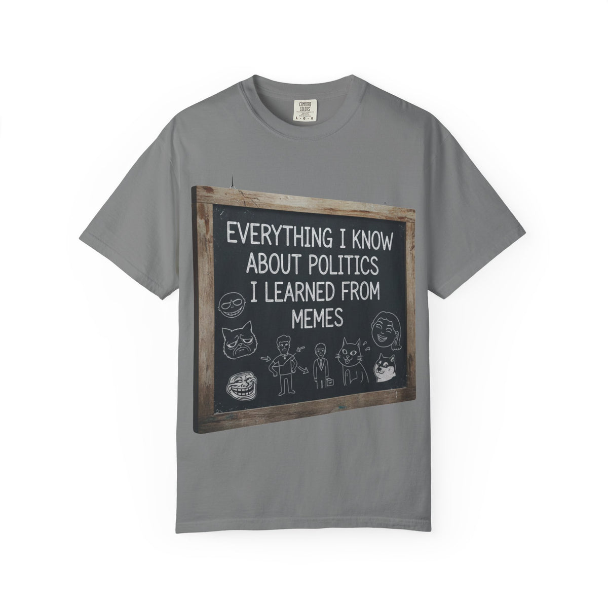 Color: Grey | The Objective Scientist Unisex Garment-Dyed T-shirt