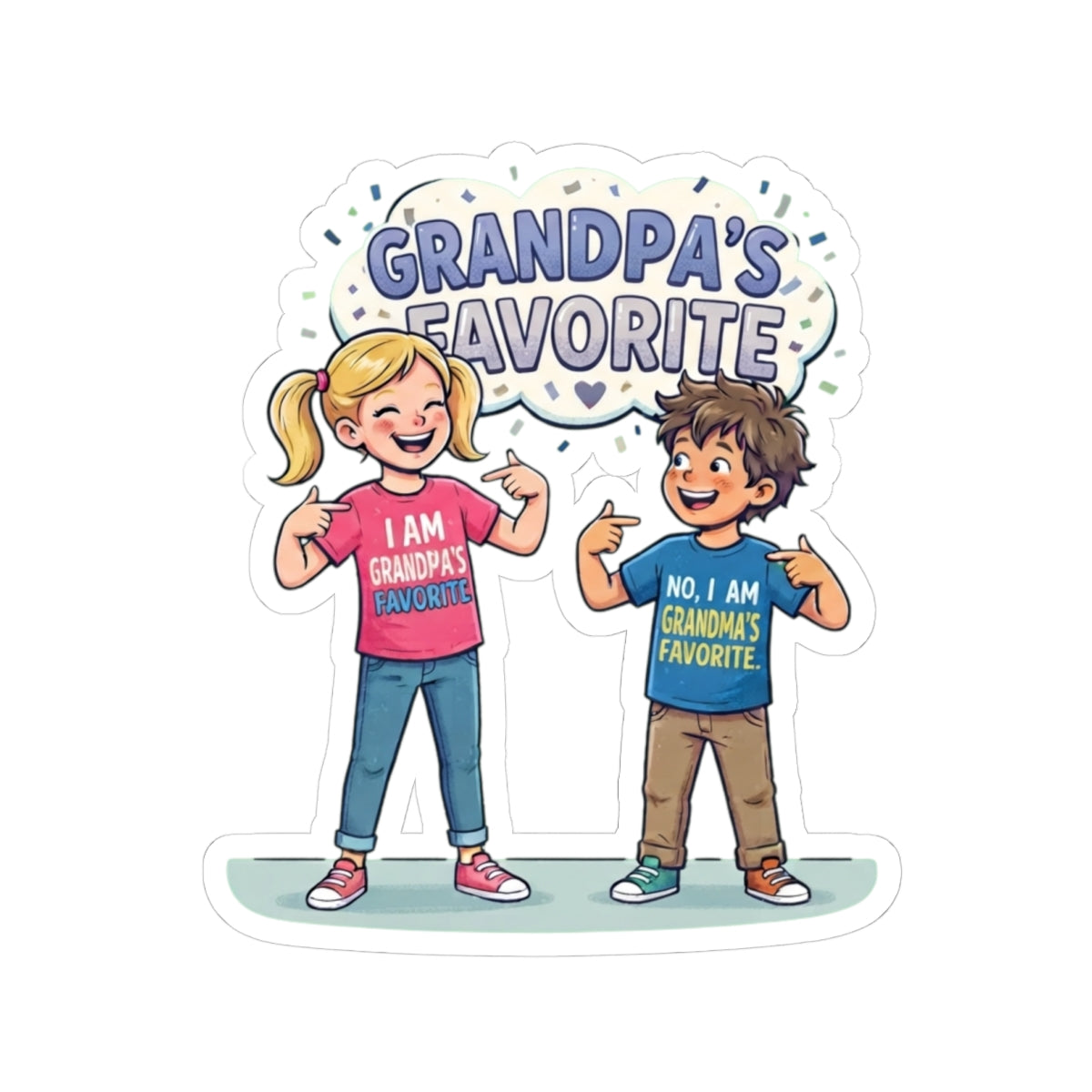 "Grandpa's Favorite" Sticker
