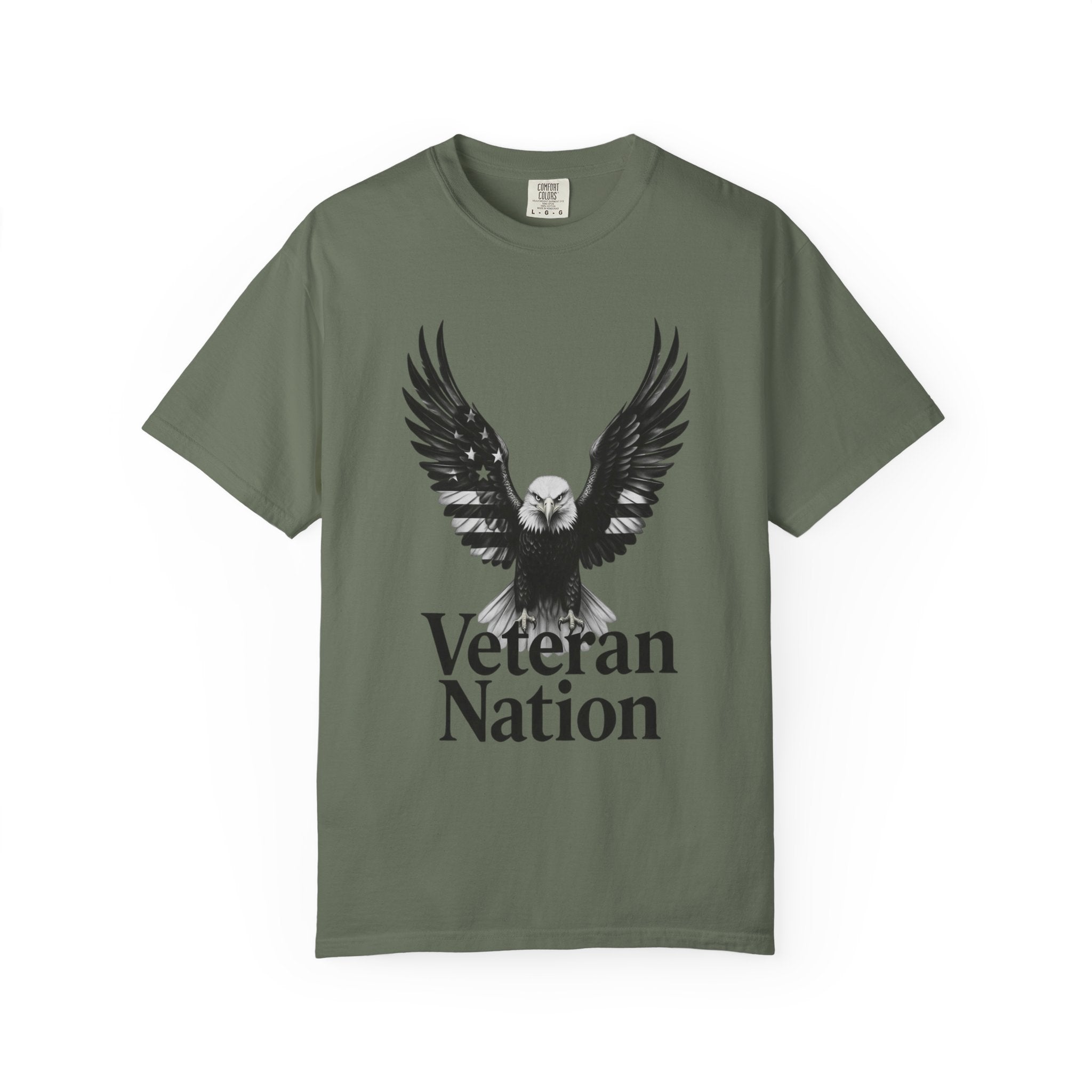 "Veteran Nation" Unisex Garment-Dyed T-shirt