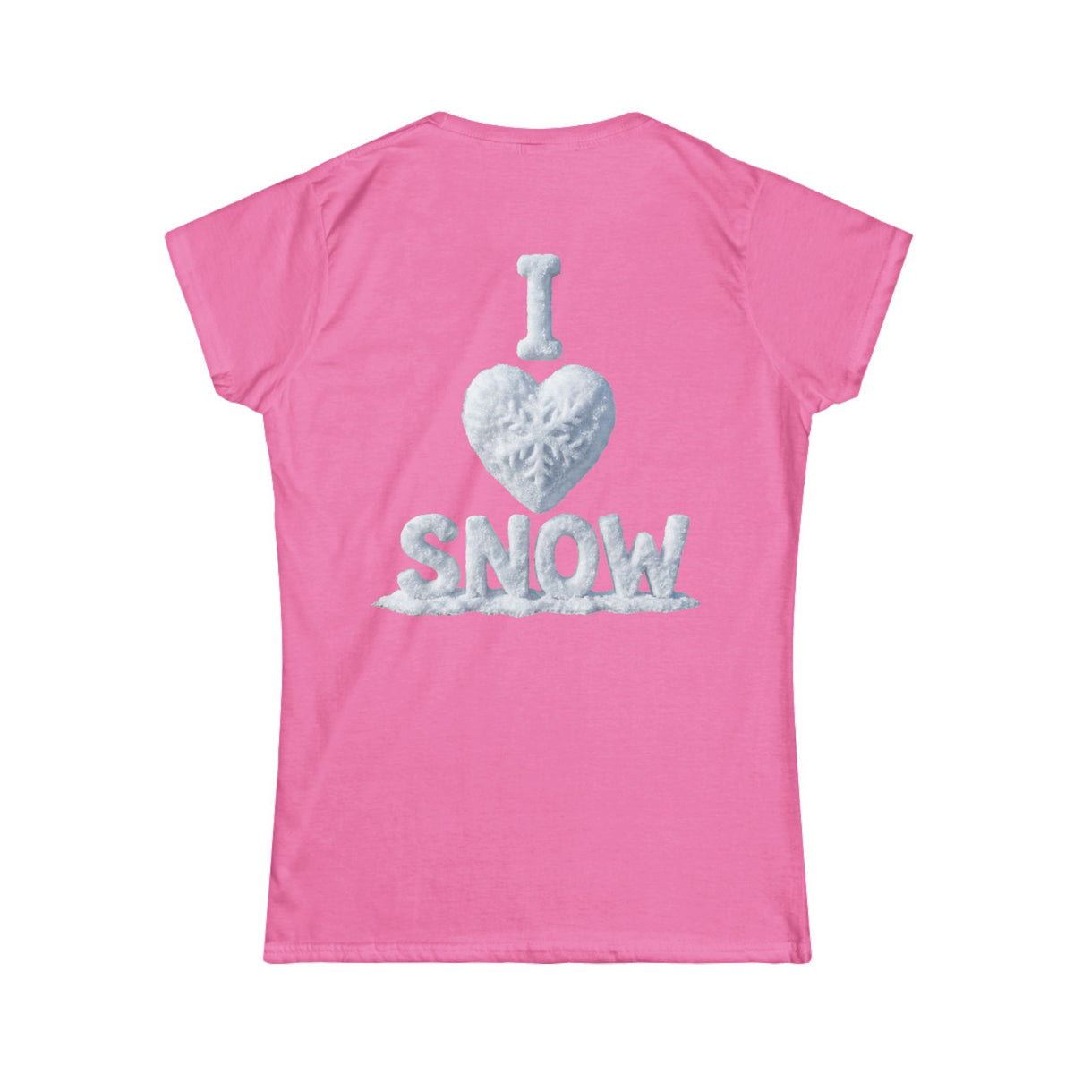 Color: Azalea | I Love Snow Women's Tee