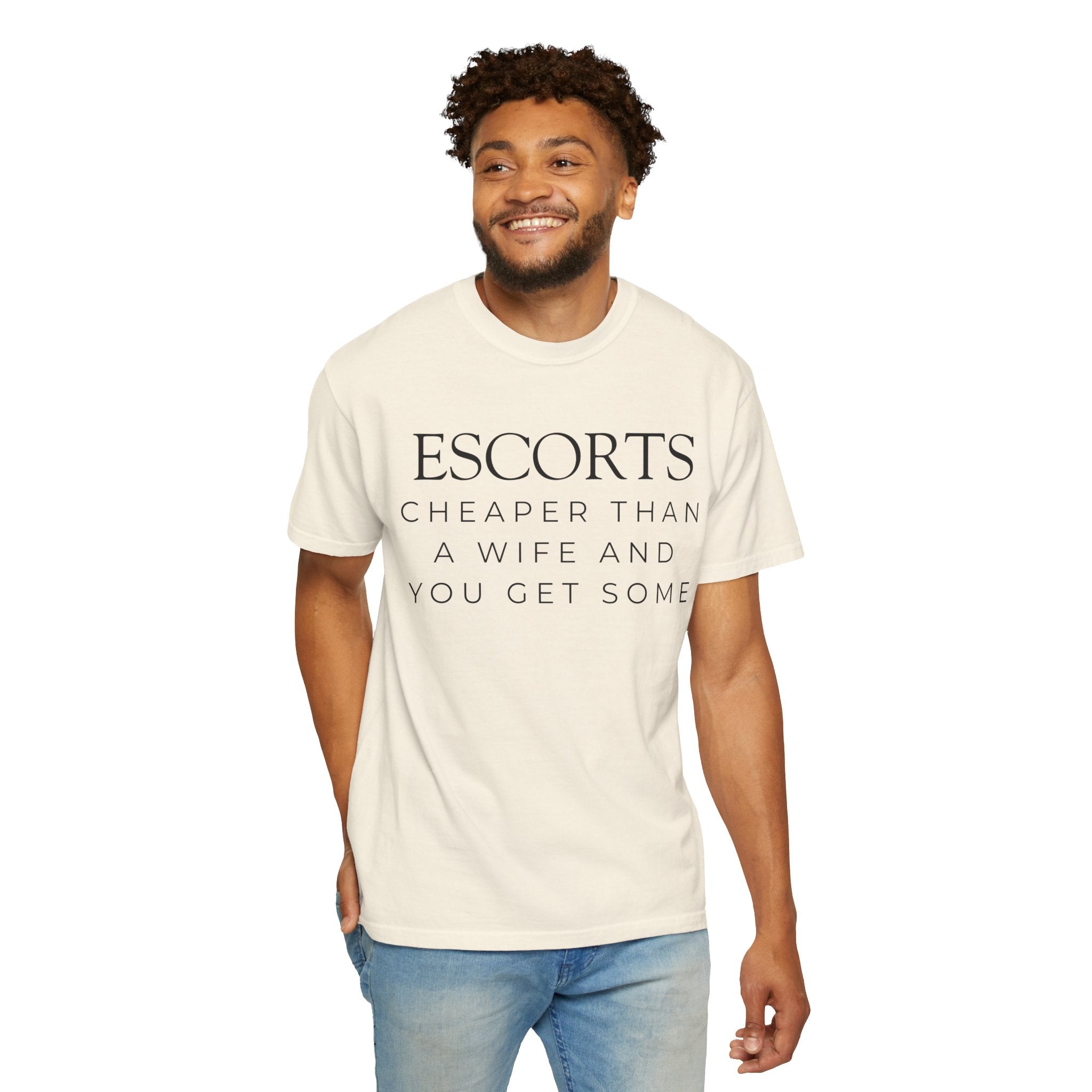 "Escorts" Unisex Garment-Dyed Tee