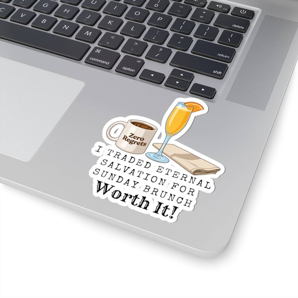 Brunch So Hard | Kiss-Cut Sticker — AttitudeShirts