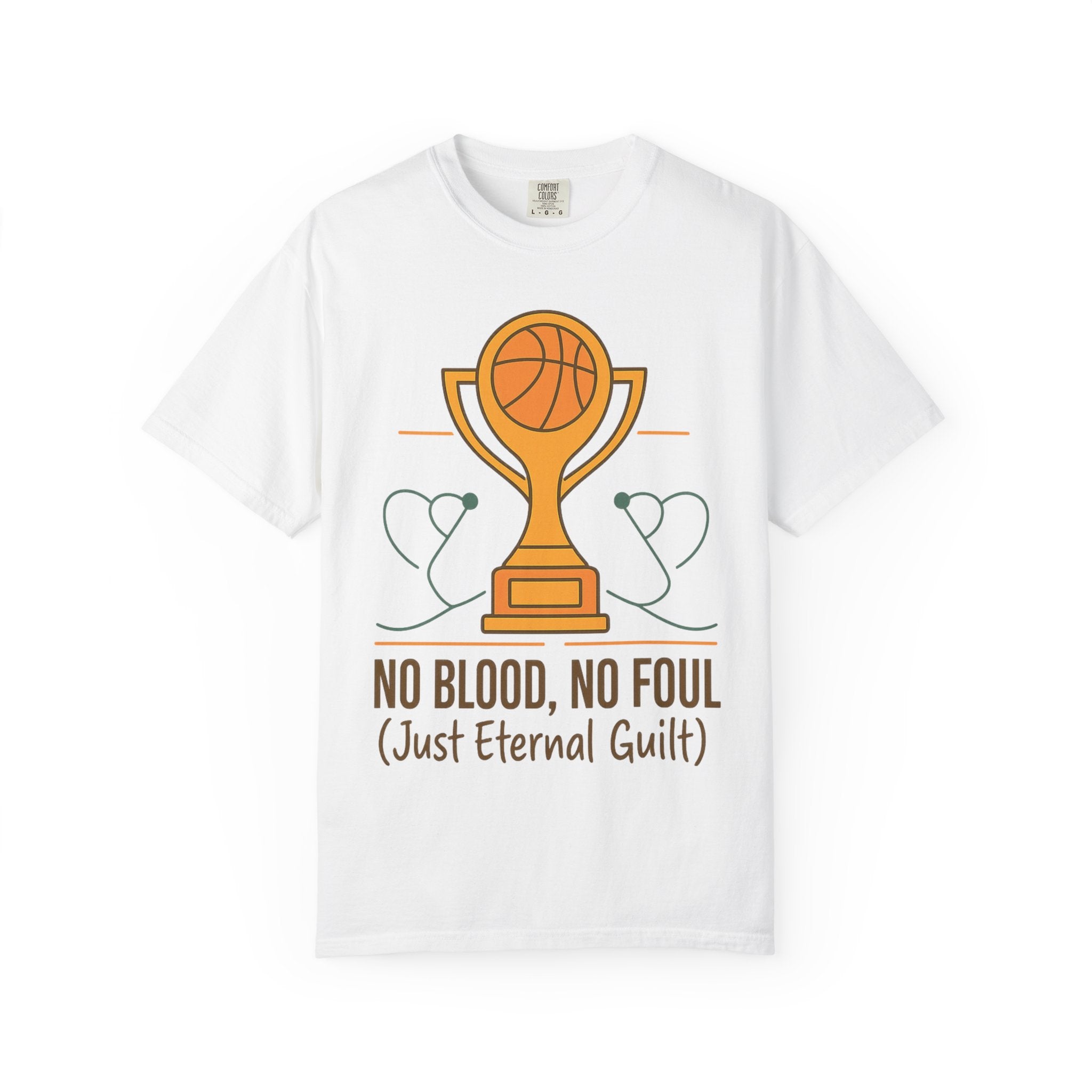 "No Blood, No Foul" Unisex Garment-Dyed T-shirt