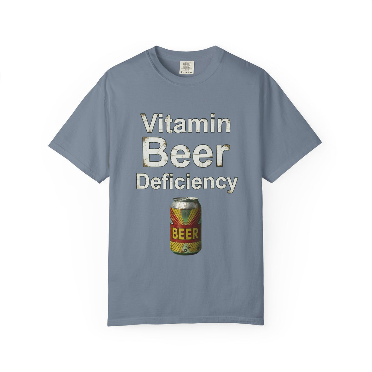 Color: Blue Jean | Vitamin Beer Unisex Garment-Dyed T-shirt