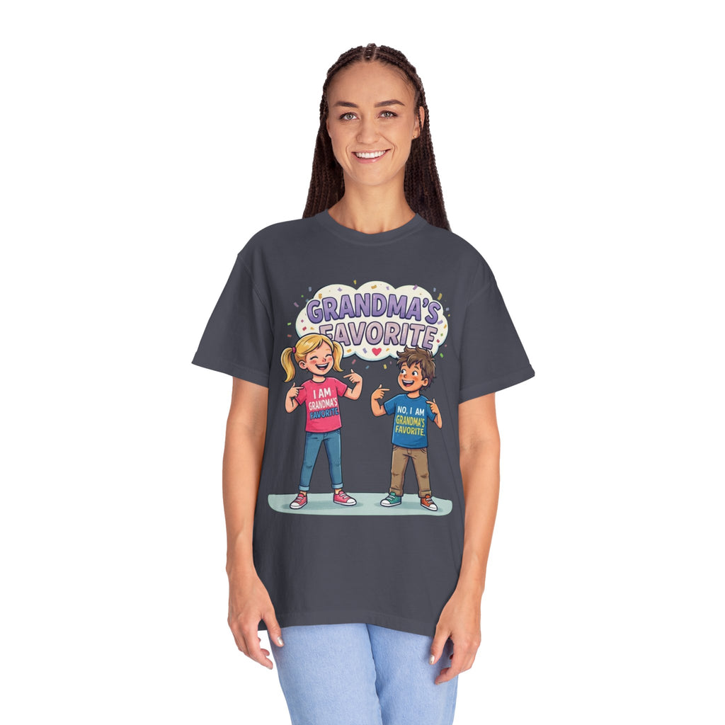 "Grandma's Favorite" Unisex Garment-Dyed Tee