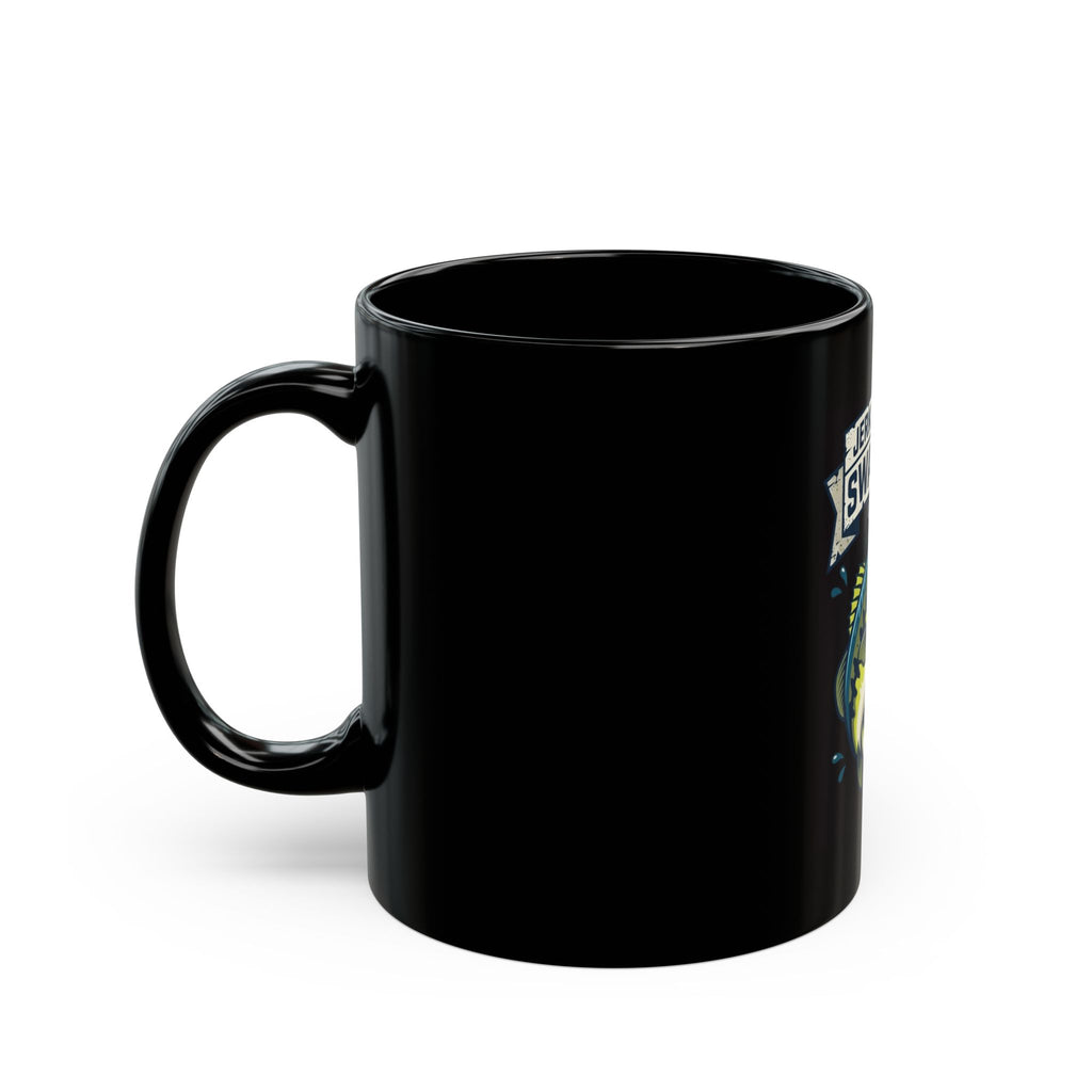 "Jerk Until She Swallows" Black Ceramic Mug