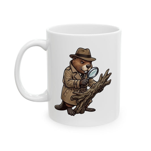 "I Know Hard Wood" White Ceramic Mug — Graphic
