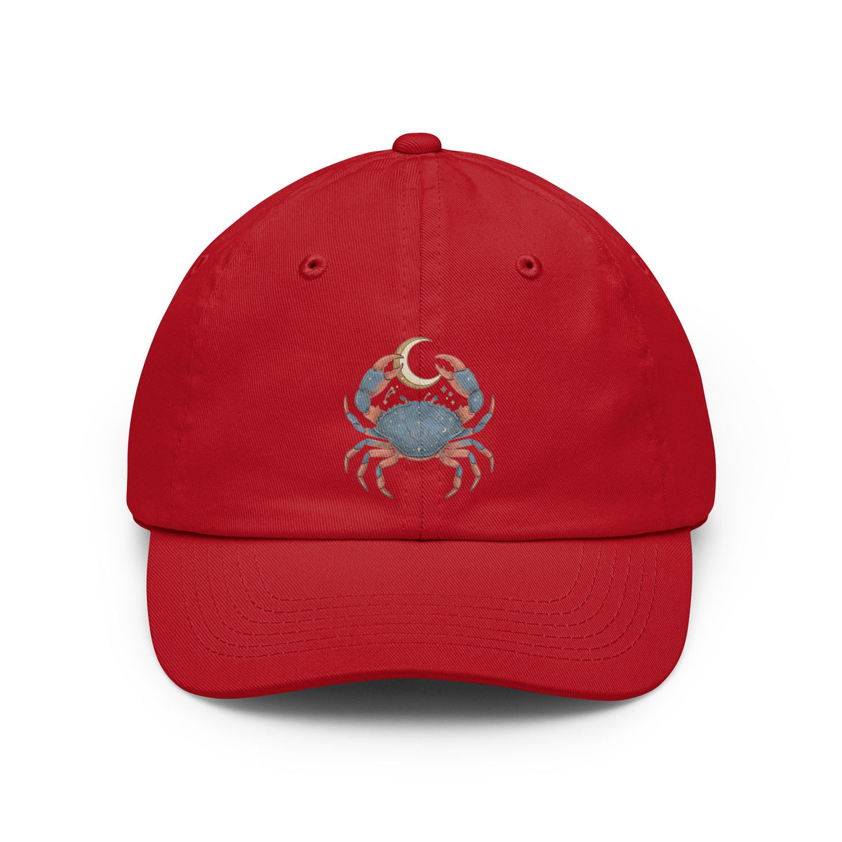 Color: Red | Cancer The Moon Child Crab Dad Hat