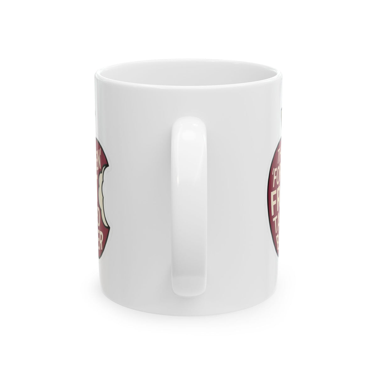 "Good Book Series Forbidden Fruit Tasted Better" White Ceramic Mug