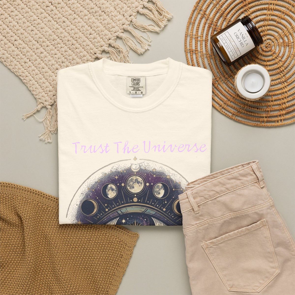 "Trust the Universe" Unisex Garment-Dyed Tee