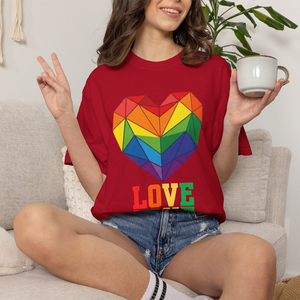 "LOVE" Unisex Garment-Dyed Tee