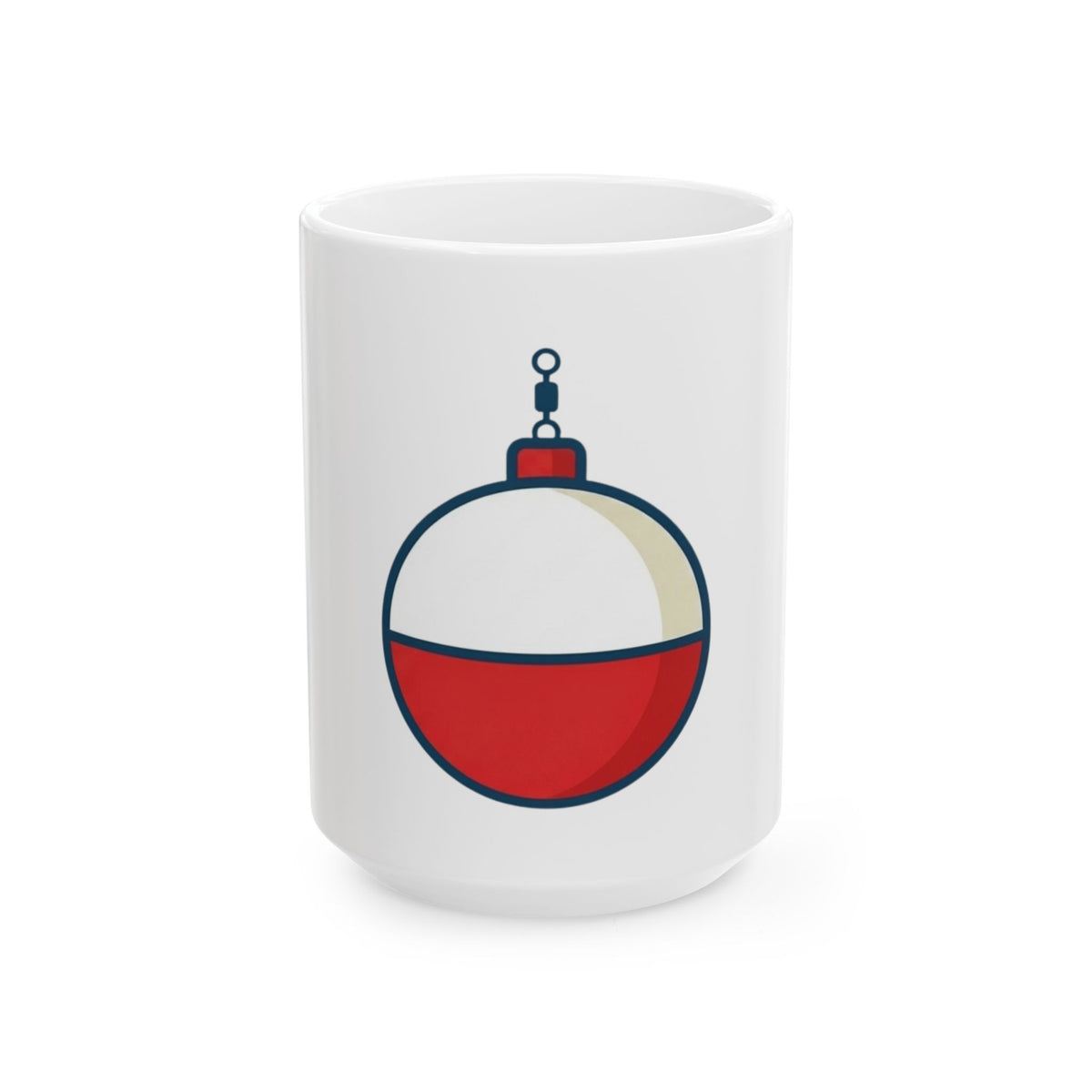 "Show Me Your Bobber" White Ceramic Mug — Graphic