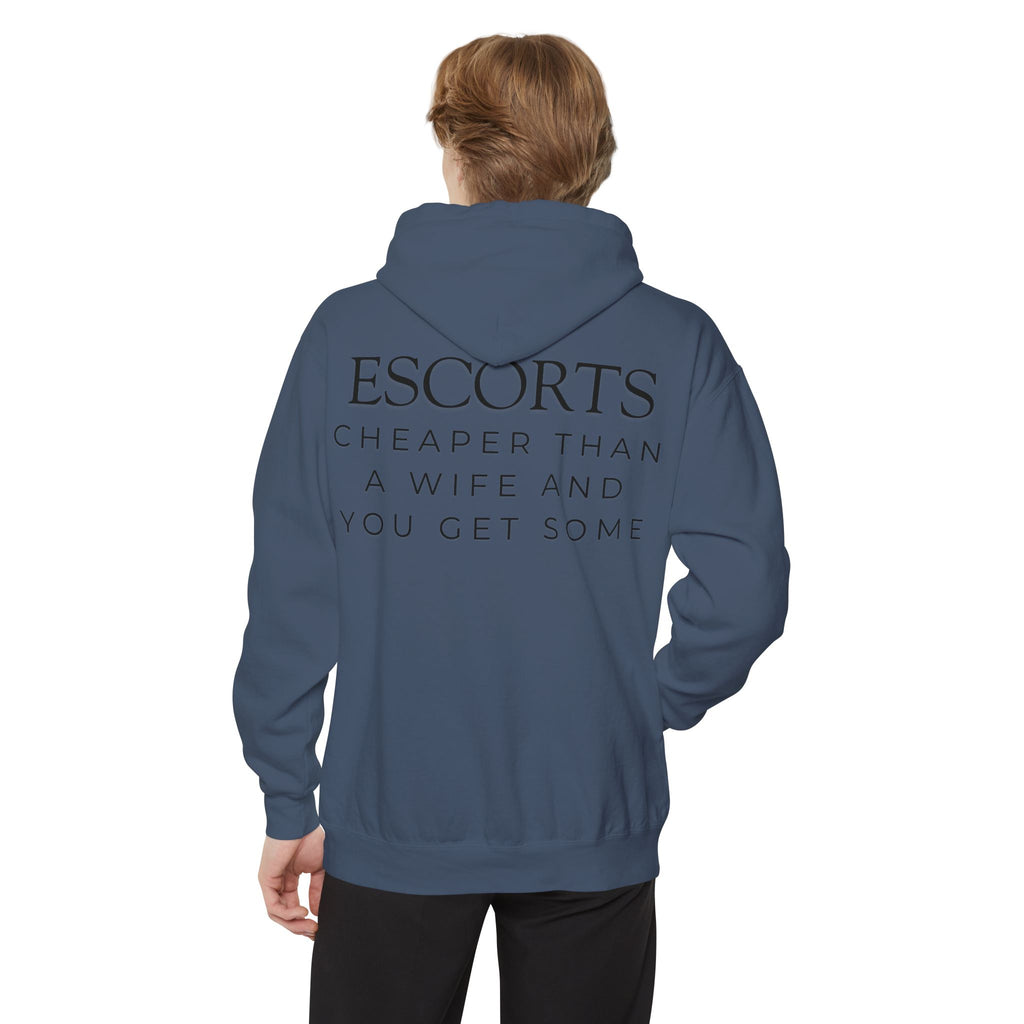 "Escorts" Garment-Dyed Hoodie