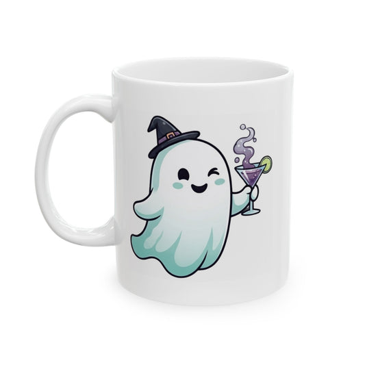"I'm Here For The Boos" White Ceramic Mug — Graphic