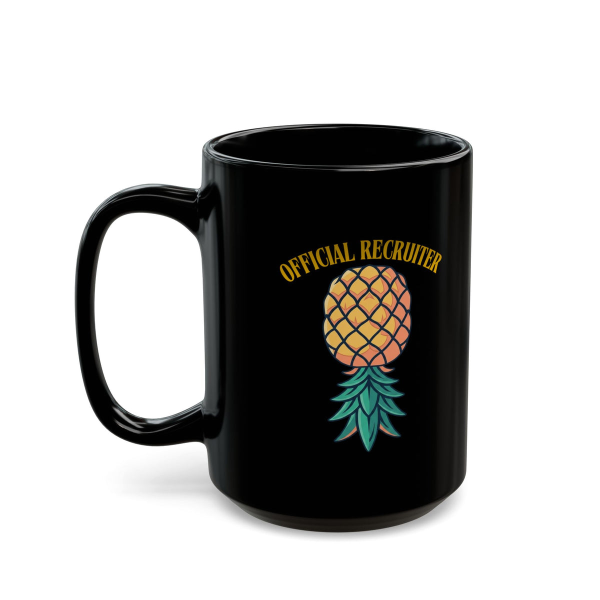 "Official Recruiter" Black Ceramic Mug