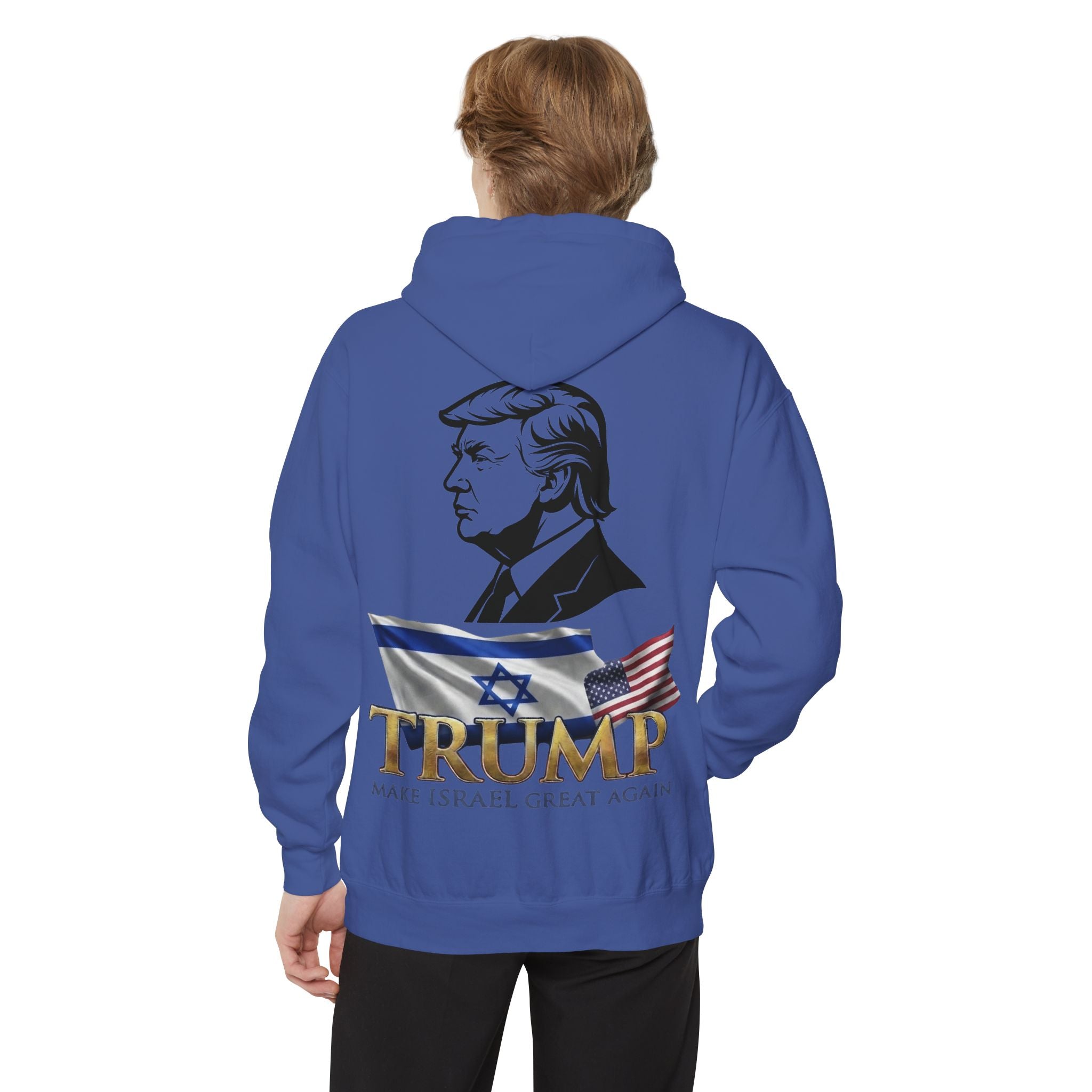"Make Israel Great Again" Garment-Dyed Hoodie