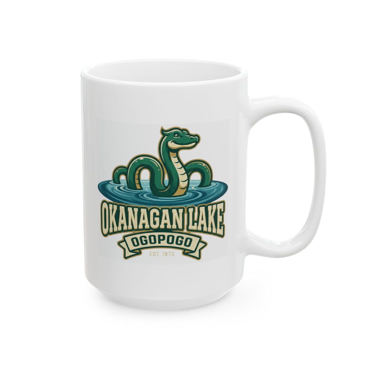 "Ogopogo (Canada)" White Ceramic Mug