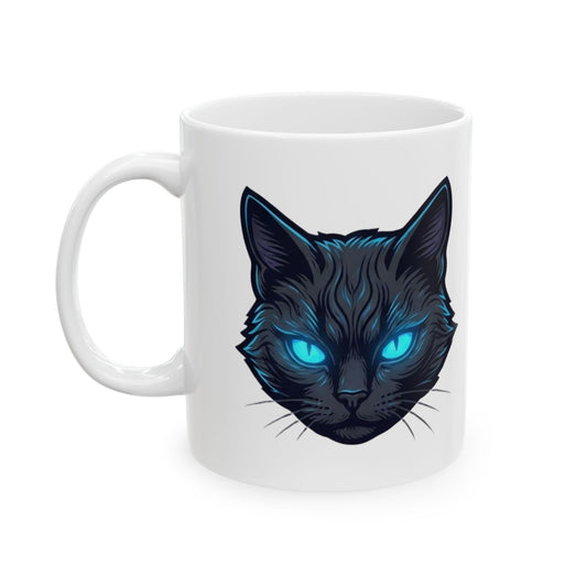 "Guardian of the Book of Shadows" White Ceramic Mug — Graphic