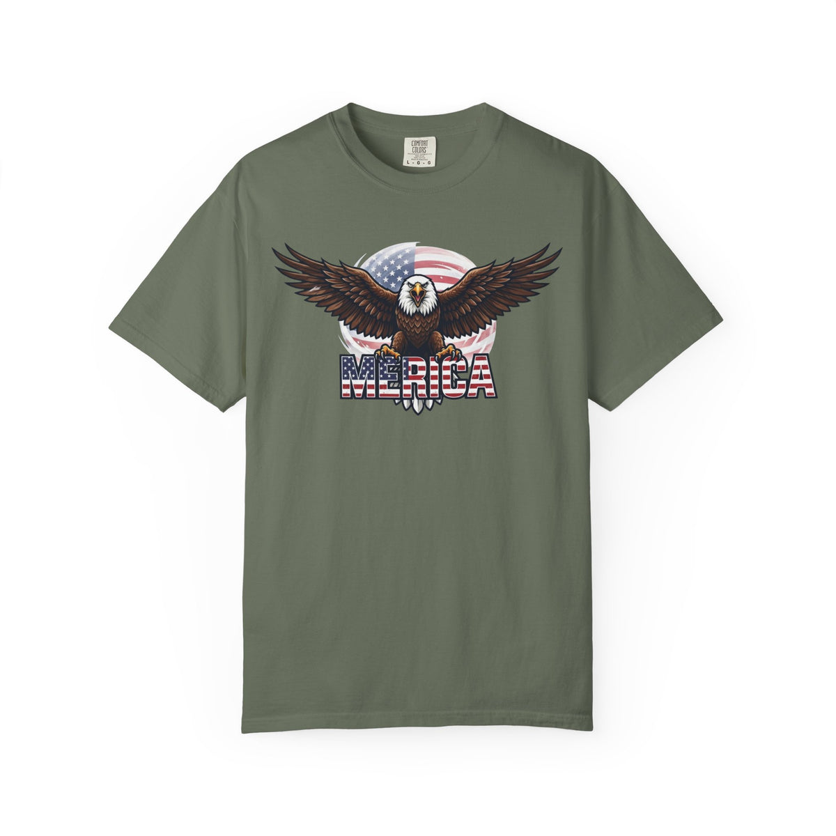 Color: Moss | Merica Unisex Garment-Dyed Tee