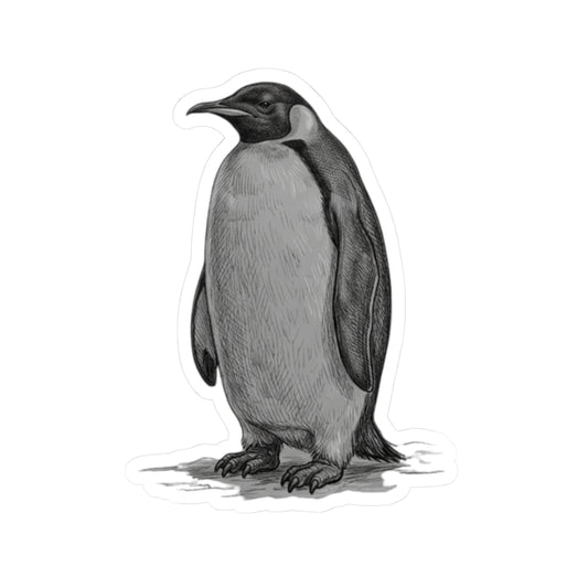 "Pencil Sketch Art Penguin" Sticker — Main