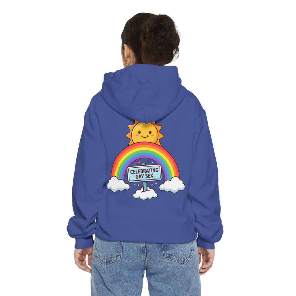 "Celebrating Gay Sex" Garment-Dyed Hoodie
