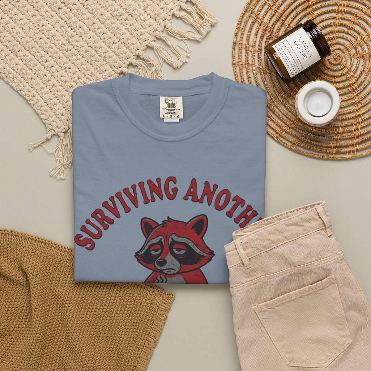 Surviving Another Meeting Unisex Garment-Dyed Tee
