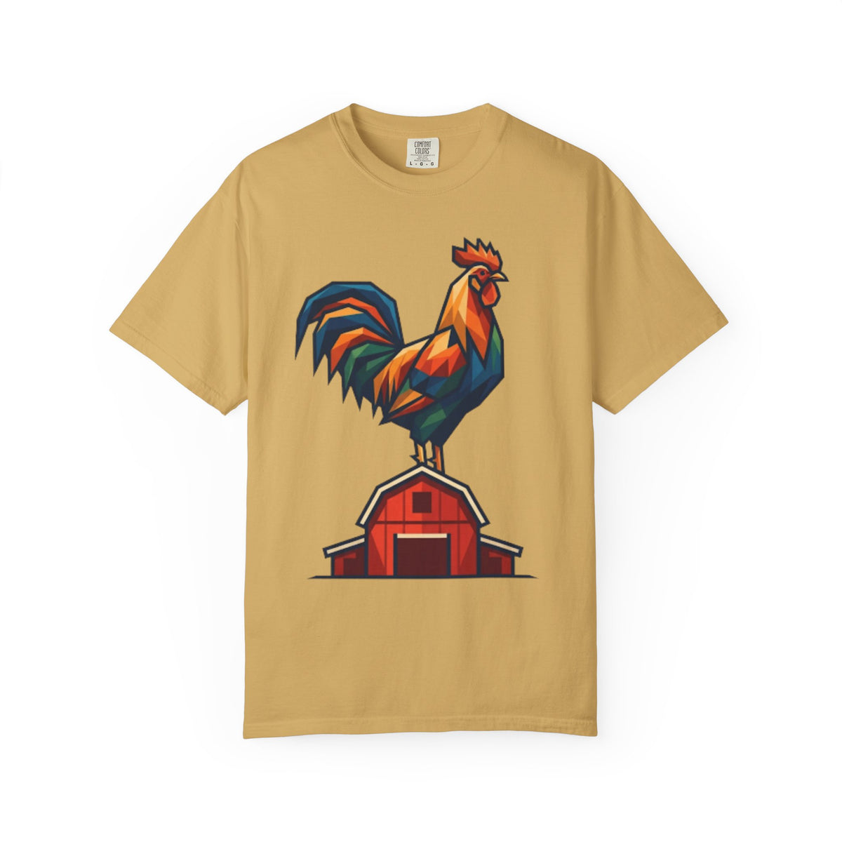 "Barnyard Rooster" Unisex Garment-Dyed Tee