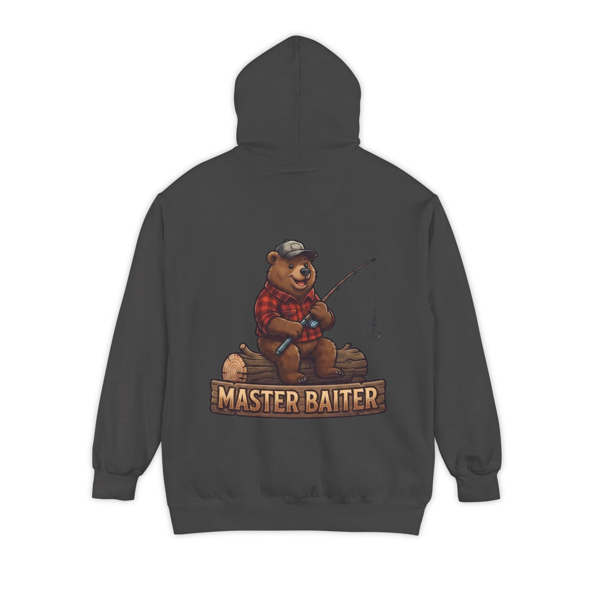Color: Pepper | Bear Master Baiter Garment-Dyed Hoodie