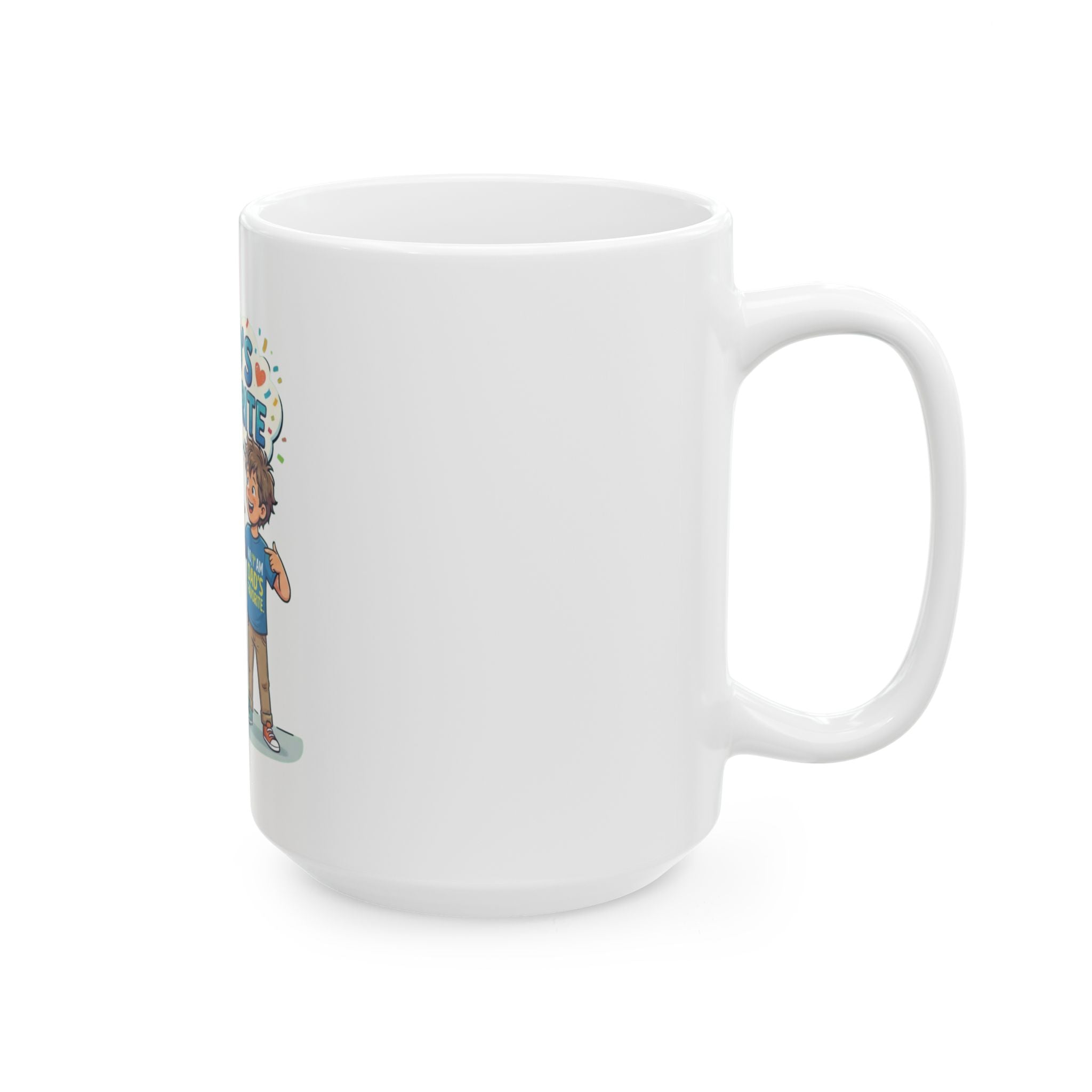 "Dad's Favorite" White Ceramic Mug