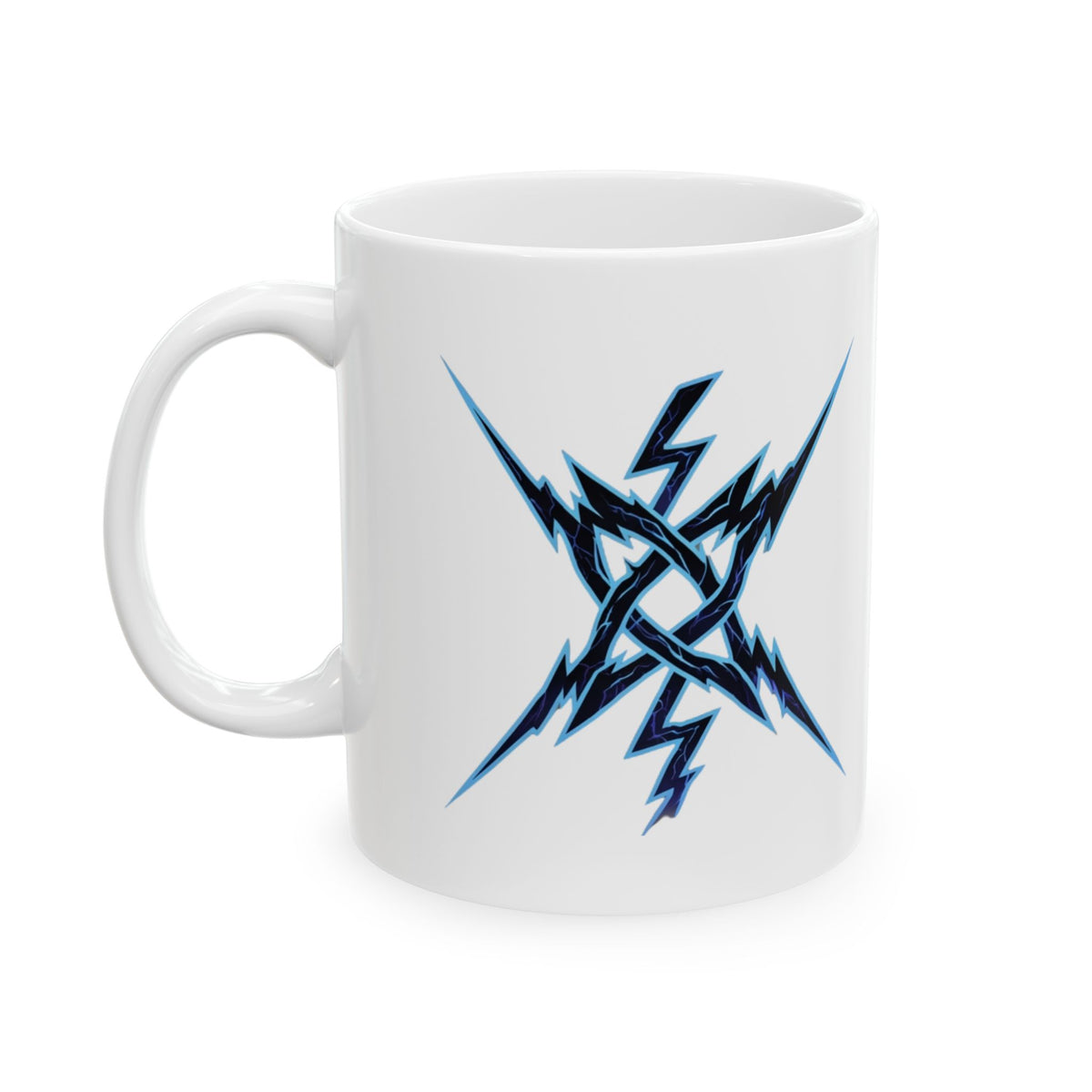 "Triple Goddess Tempest" White Ceramic Mug — Graphic