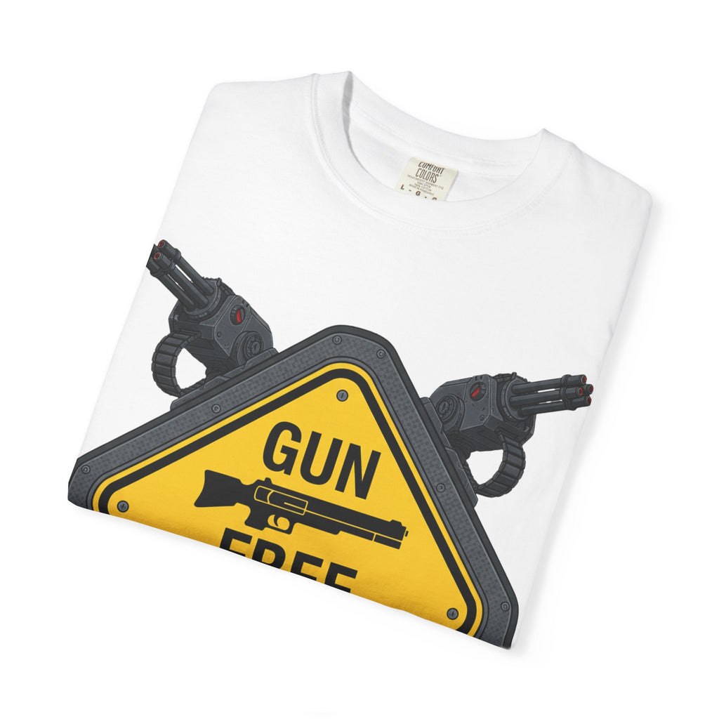 "Gun Free Zone (Heavy Metal Edition)" Unisex Garment-Dyed T-shirt