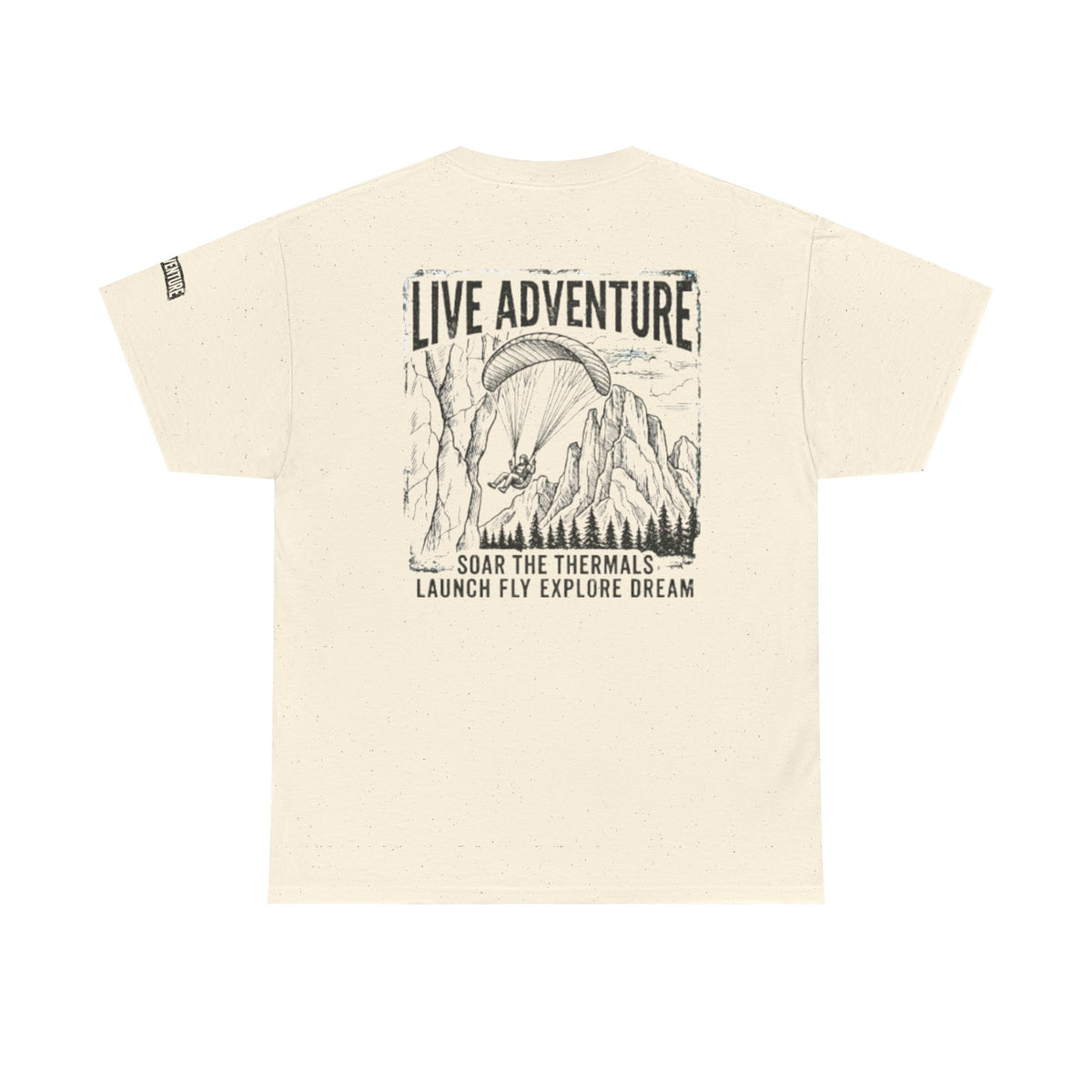 Color: Natural | Live Adventure - Soar the Thermals Premium Graphic Tee