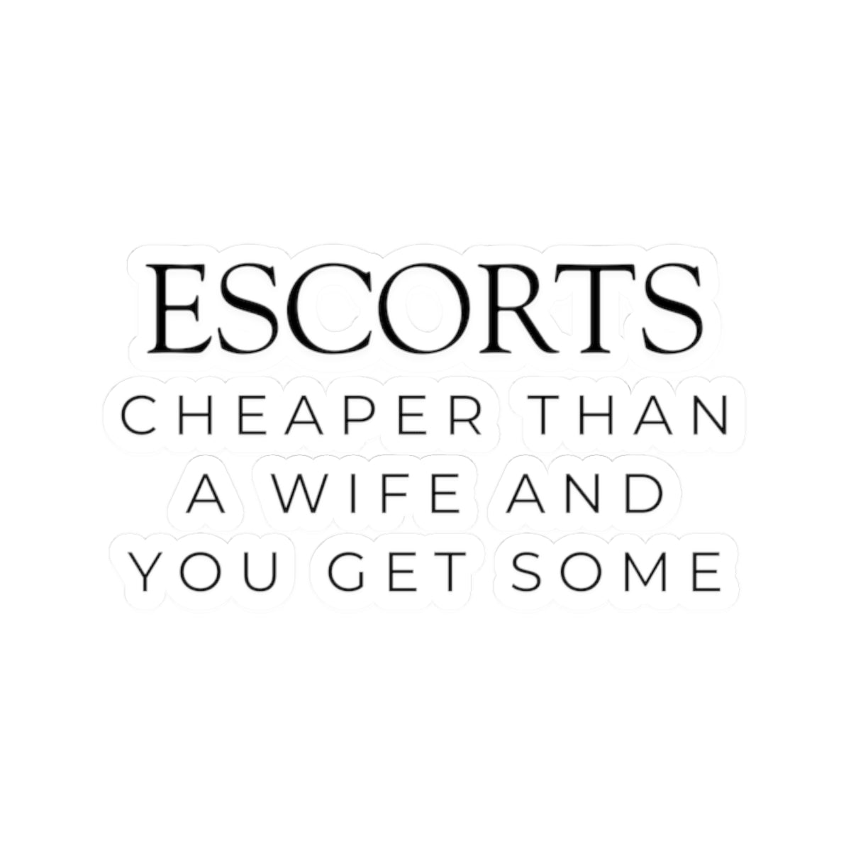 "Escorts" Sticker — Main
