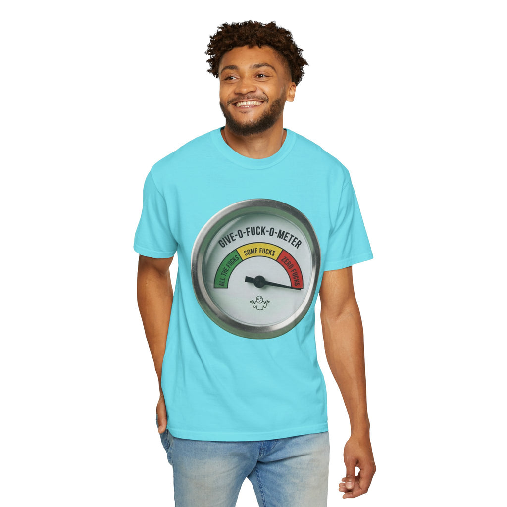 "Fuck-O-Meter" Unisex Garment-Dyed Tee