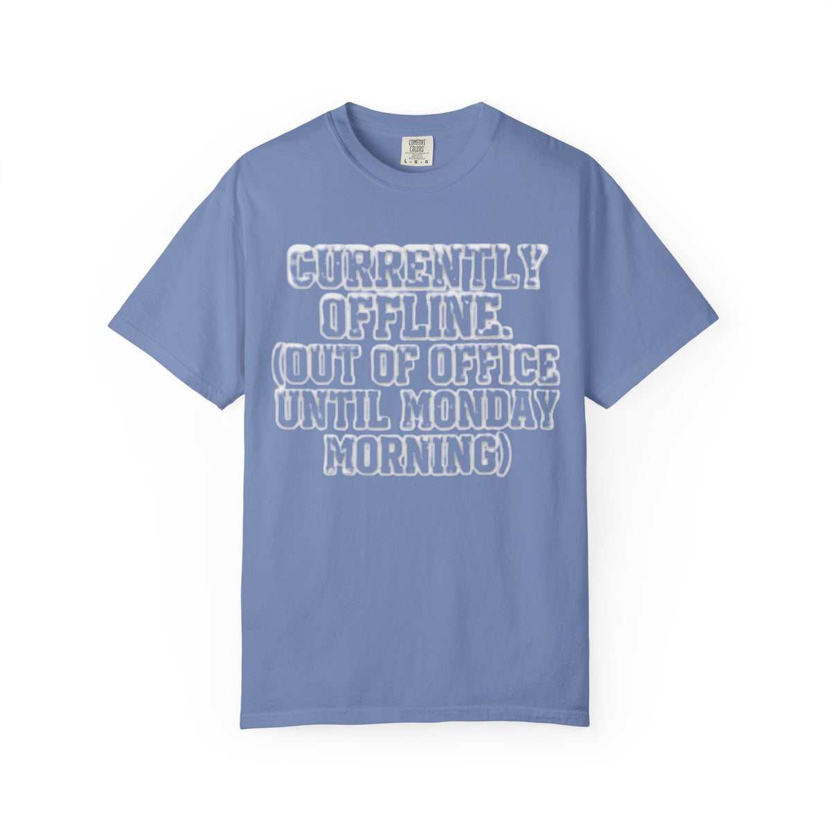 Color: Washed Denim | Currently Offline Unisex Garment-Dyed Tee