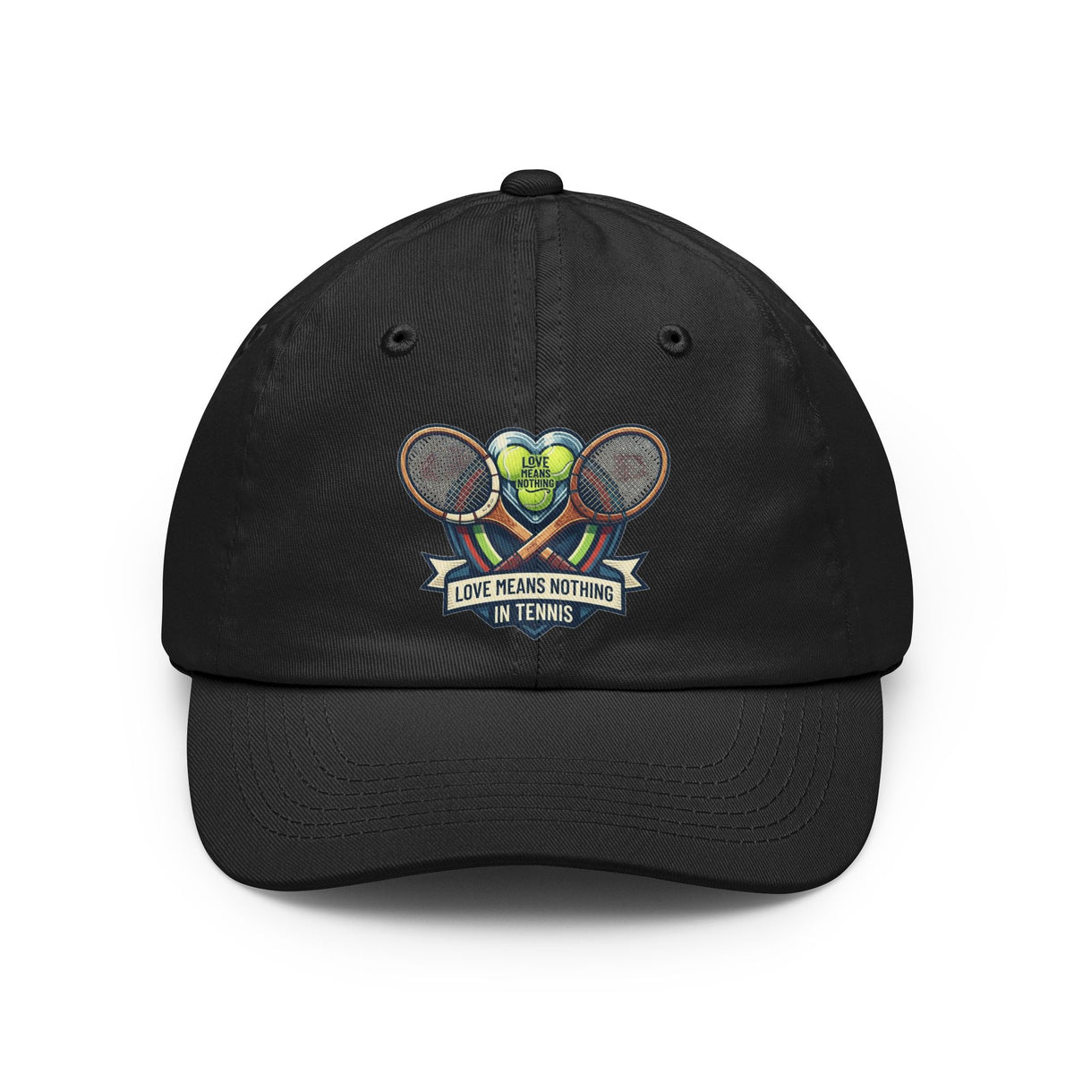 Color: Black | Love Means Nothing in Tennis Dad Hat