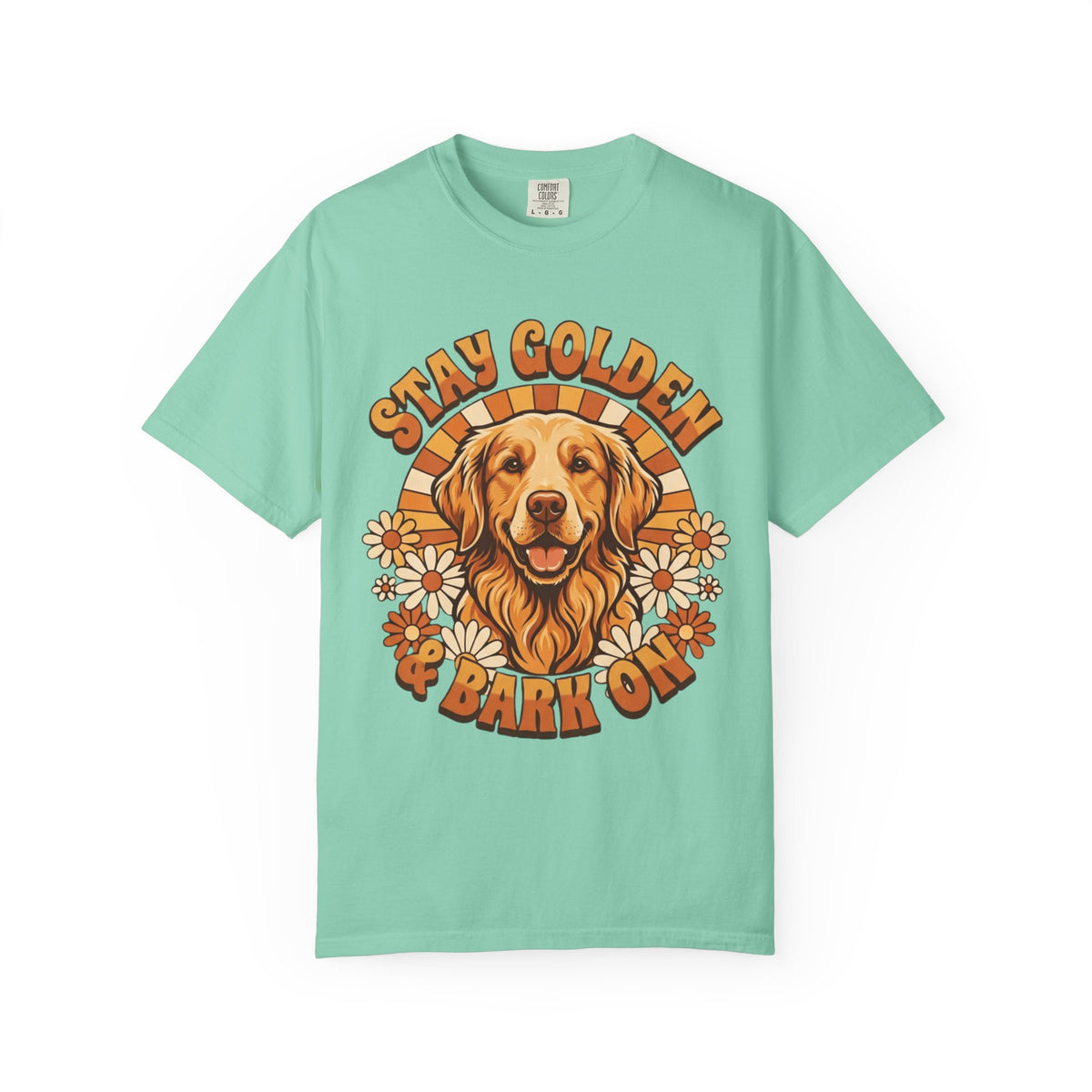 "Stay Golden & Bark On" Unisex Garment-Dyed Tee