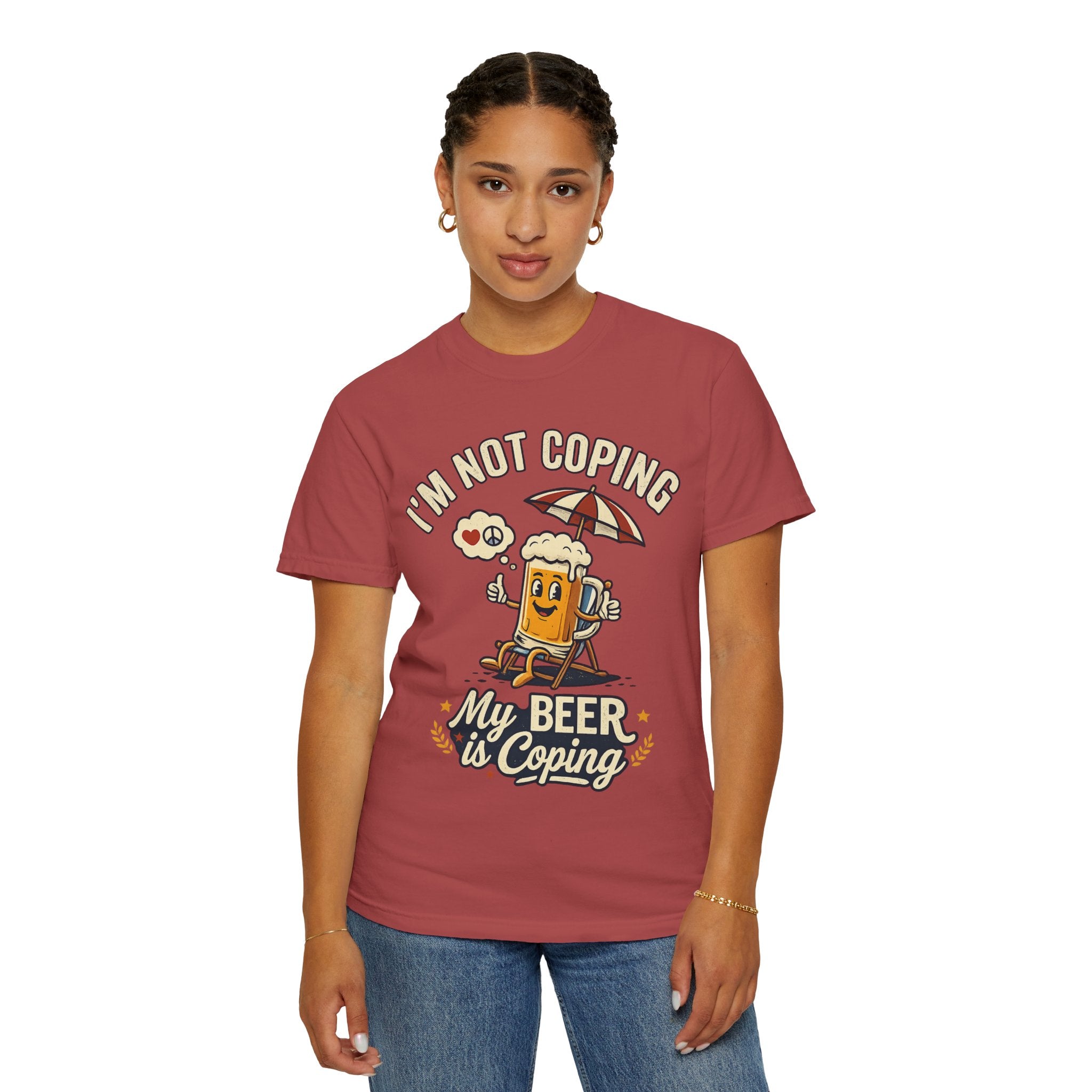 "My Beer is Coping" Unisex Garment-Dyed Tee